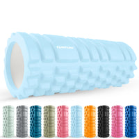 Tunturi Yoga grid foam roller 33 cm - Lichtblauw
