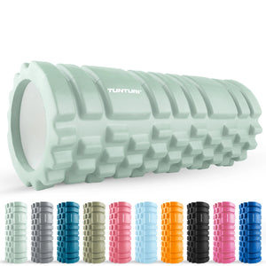Rouleau en mousse grille Tunturi Yoga 33 cm - Menthe