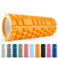 Tunturi Yoga grid foam roller 33 cm - Oranje