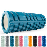 Tunturi Yoga grid foam roller 33 cm - Petrol blauw
