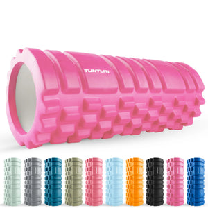 Rouleau en mousse grille Tunturi Yoga 33 cm - Rose