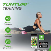 Tunturi Yoga grid foam roller 33 cm - Roze