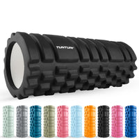 Tunturi Yoga grid foam roller 33 cm - Zwart