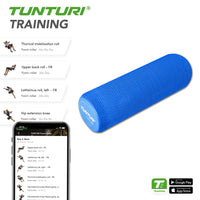Tunturi Yoga massage roller blauw - 40 cm