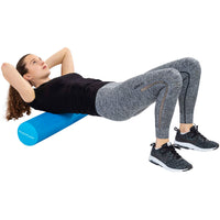 Tunturi Yoga massage roller blauw - 90 cm