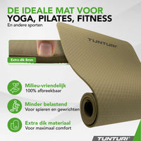 Tunturi Yogamat 8mm - Legergroen