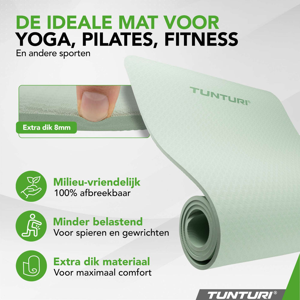 Tunturi Yogamat 8mm - Mint