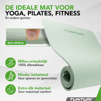 Tunturi Yogamat 8mm - Mint