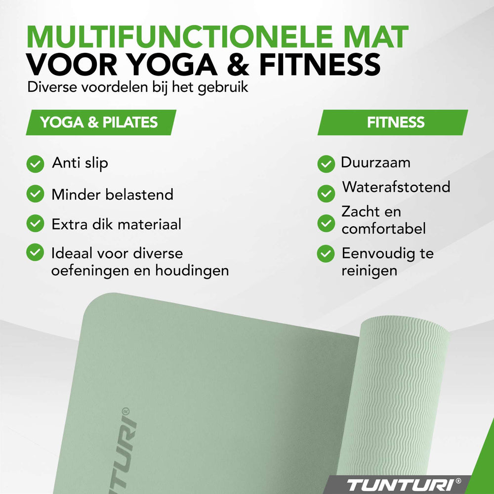 Tunturi Yogamat 8mm - Mint