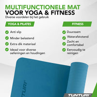 Tunturi Yogamat 8mm - Petrolblauw
