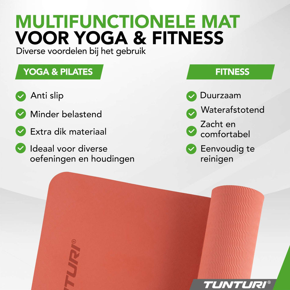 Tunturi Yogamat 8mm - Roségoud