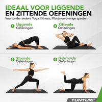 Tunturi Yogamat 8mm - Zwart