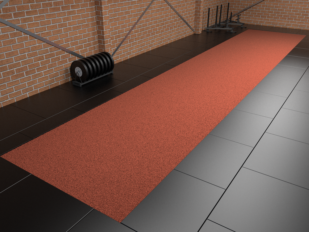 Piste de sprint Uni Outdoor 10 m x 2 m - Rouge