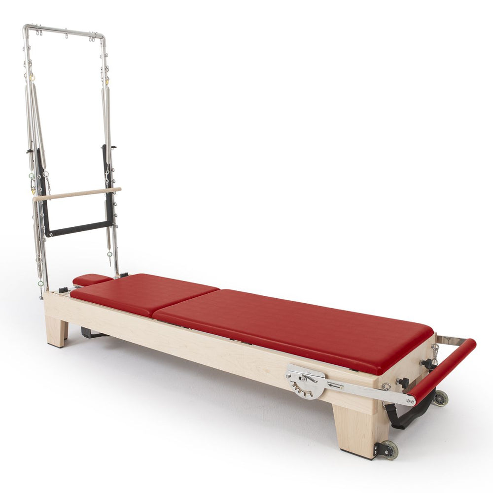 Elina Pilates Elite Reformer With Tower Red