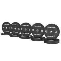 Tunturi Platinum bumper plate set zwart 150kg