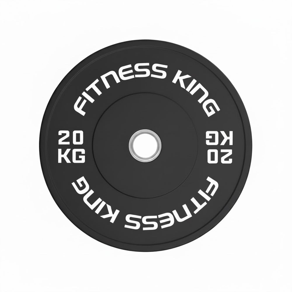 Fitnessking Bumper plate zwart 20kg