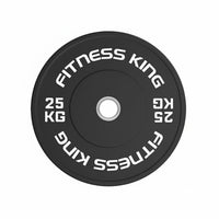 Fitnessking Bumper plate zwart 25kg