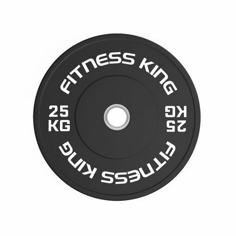 FitnessKing Bumper plate zwart 25kg