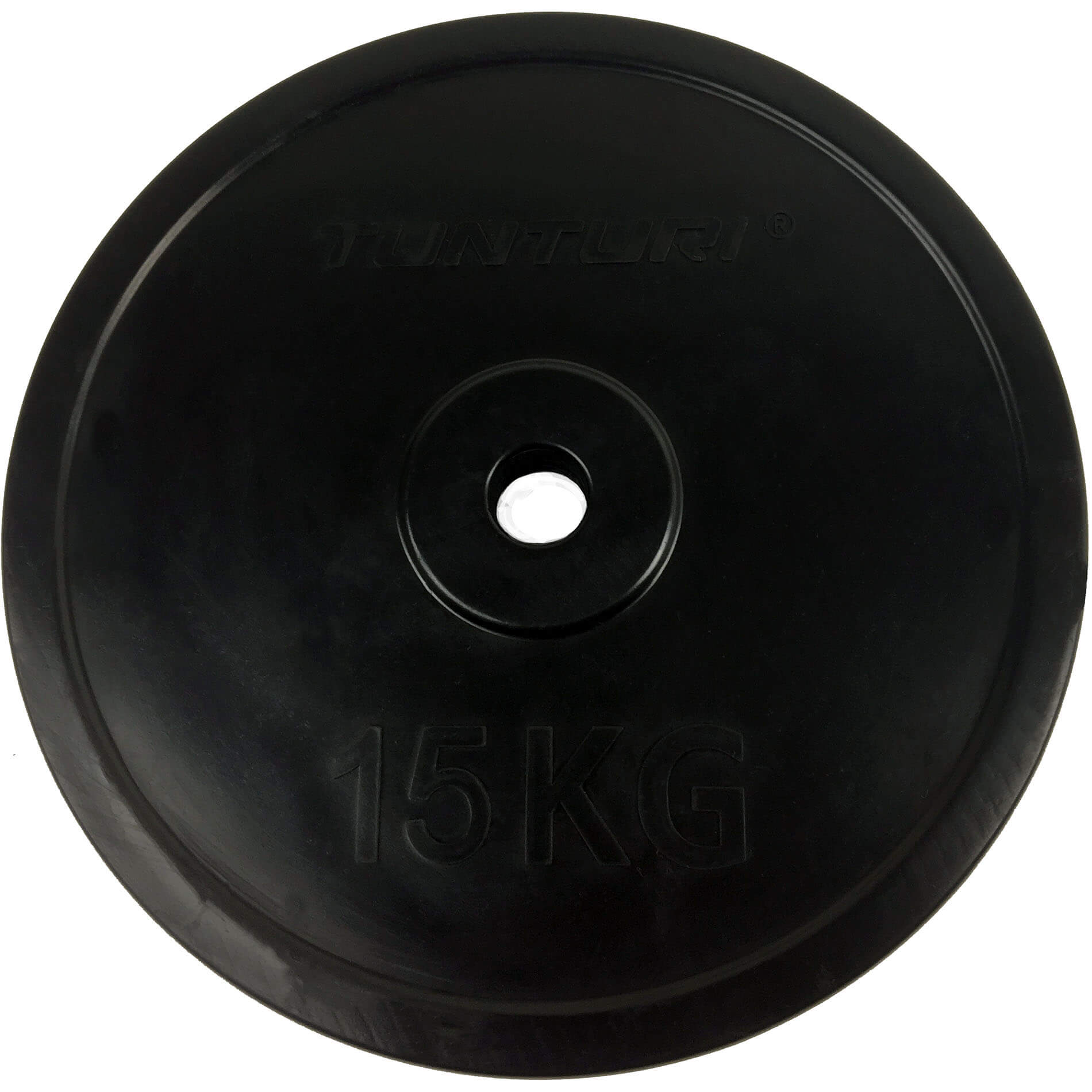Halterschijf - Tunturi Rubber Plates -Ø 30 mm 15 kg