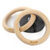 Wooden gym rings incl. straps